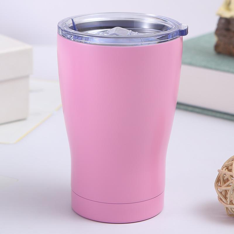 

Handy Car Cup Steel Waist Cup Vacuum Insulated Small Milk Mug Mini Cold Ice Bullock Drinking Cup Durable Durable Useful 12oz