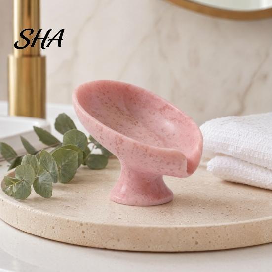 Hollow Design Soap Holder Self Draining Dish, 3D Printed Holder, Multi-functional Elegant Sink Organizer Tray for Shower, Bathroom, Kitchen Modern