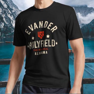 New Shirt Evander Holyfield Boxing Cham- Logo Active T-Shirt Funny Size S To 5XL
