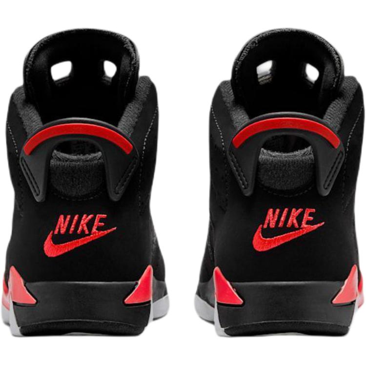 Air Jordan 6 Retro PS Reverse Infrared Salesman Kids Sneakers Black Light-Crimson IQ1277-001