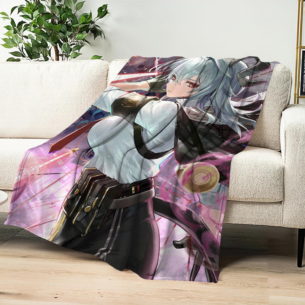 Wuthering Waves Zani Game Blanket Blanket for Couch Sofa Travel Home Hiking Picni Bed Beding Flannel Blanket birthday gift