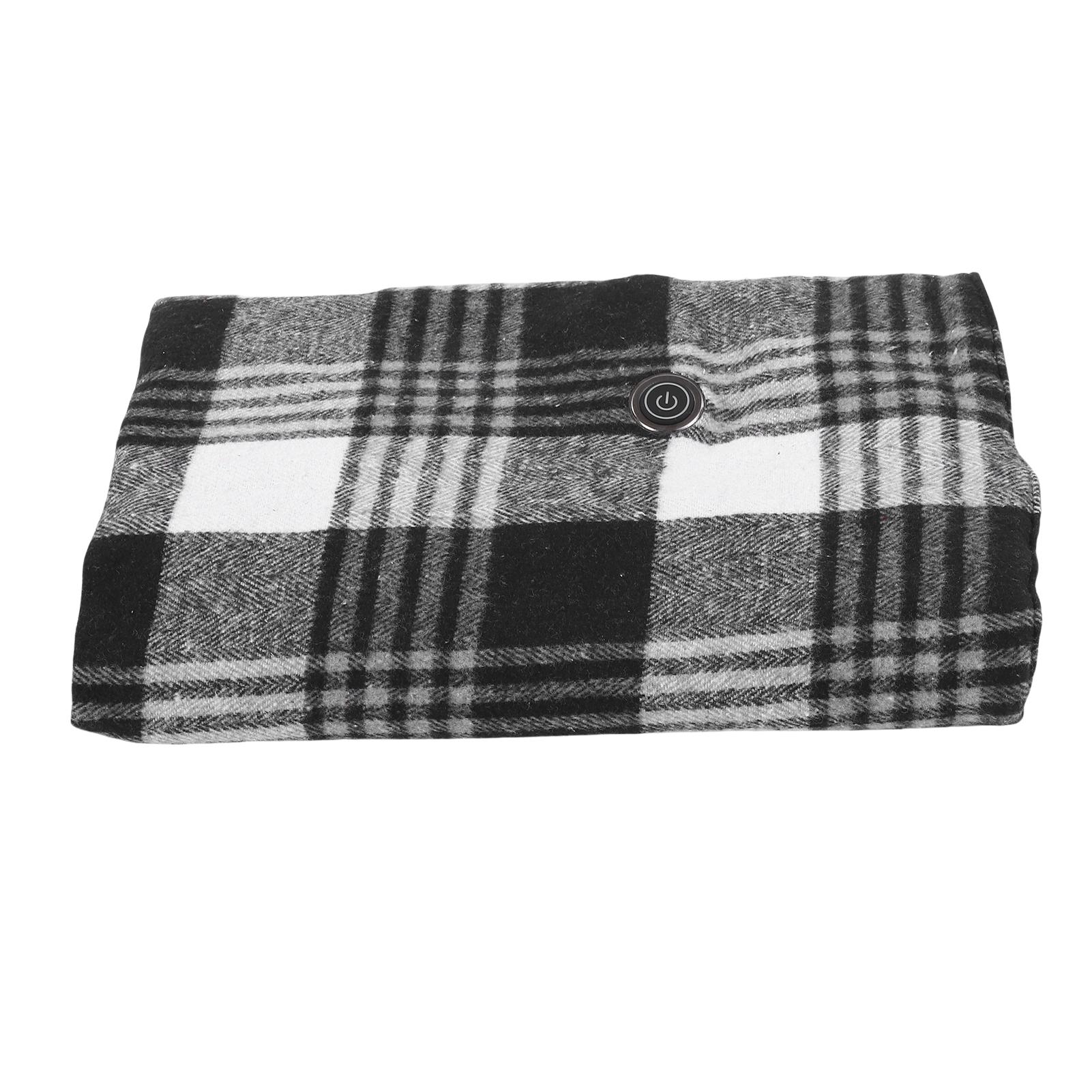 

USB Heated Shawl Comfortable Warm Wearable Electric Heating Blanket 3 Temperature Settings for Winter Home Office