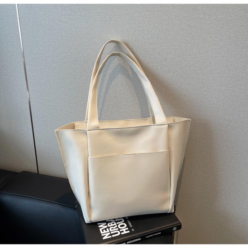 Women's Bag New Bag Women's Shoulder Bag Temperament Commuter Bag Soft Leather Fashion Versatile Portable Tote Bag
