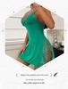Hot Selling Sexy Green Plus Size Lingerie Nightgown for Women