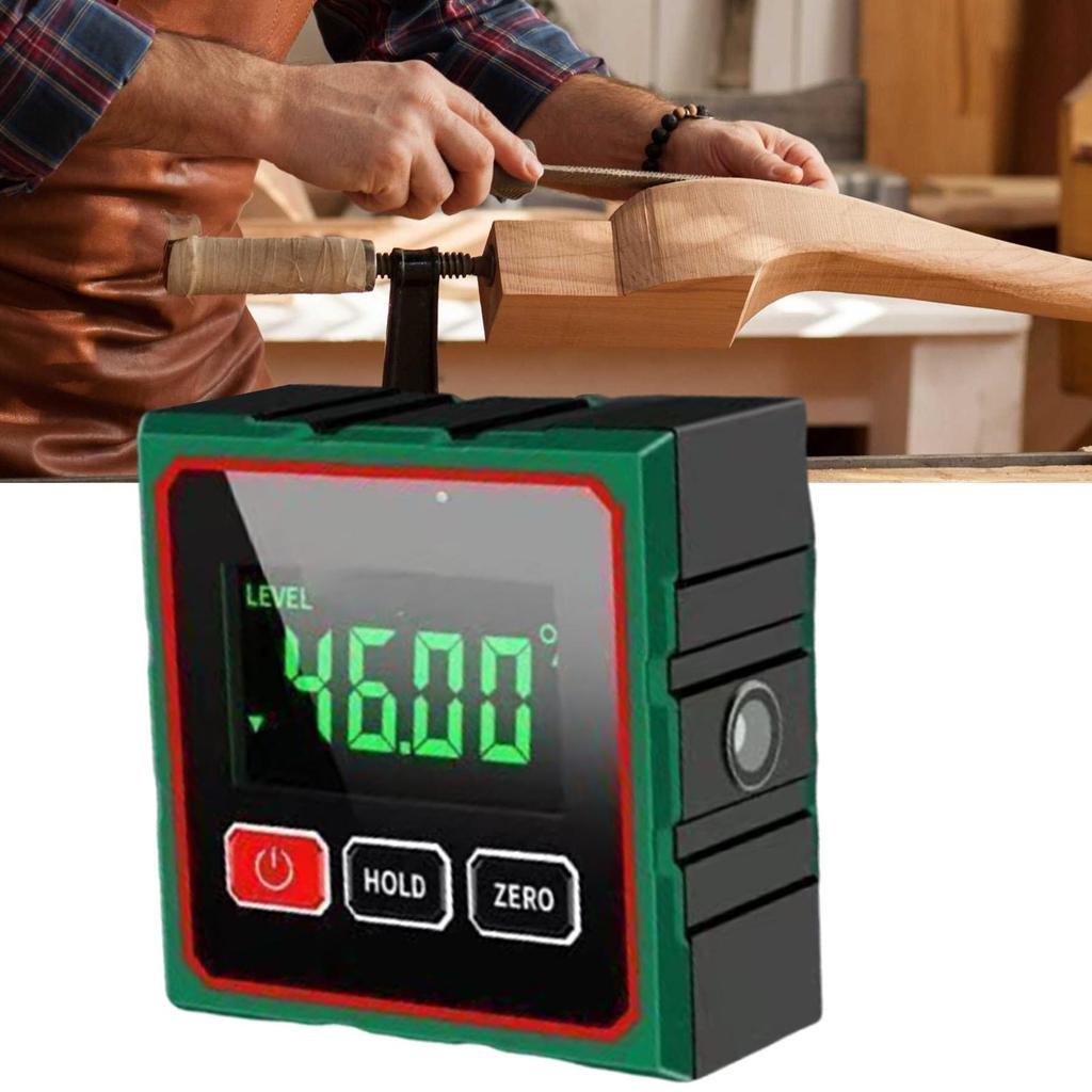 Digital Angle Gauge LCD Digital 4-side Magnetic Level Gauge Waterproof Angle Finder For Outdoor Workshop Construction