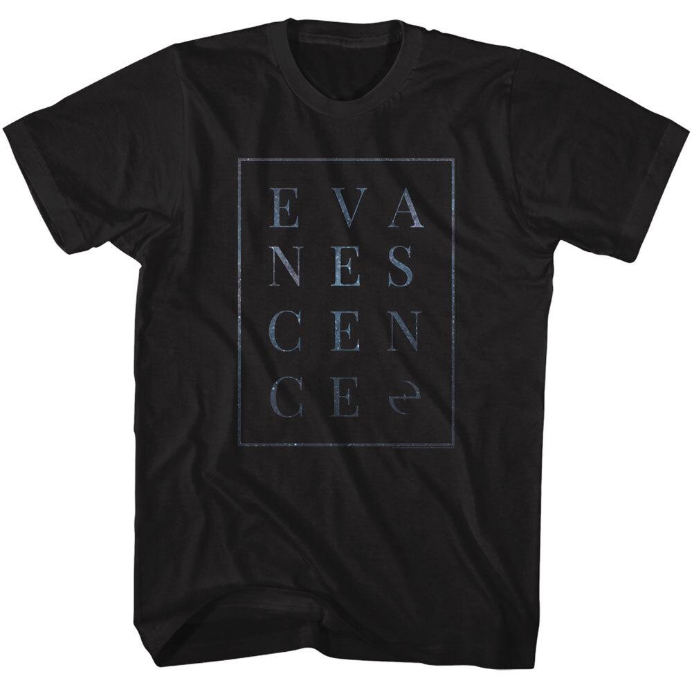 Evanescence Block Name Logo Men T Shirt Rock Band Merch L