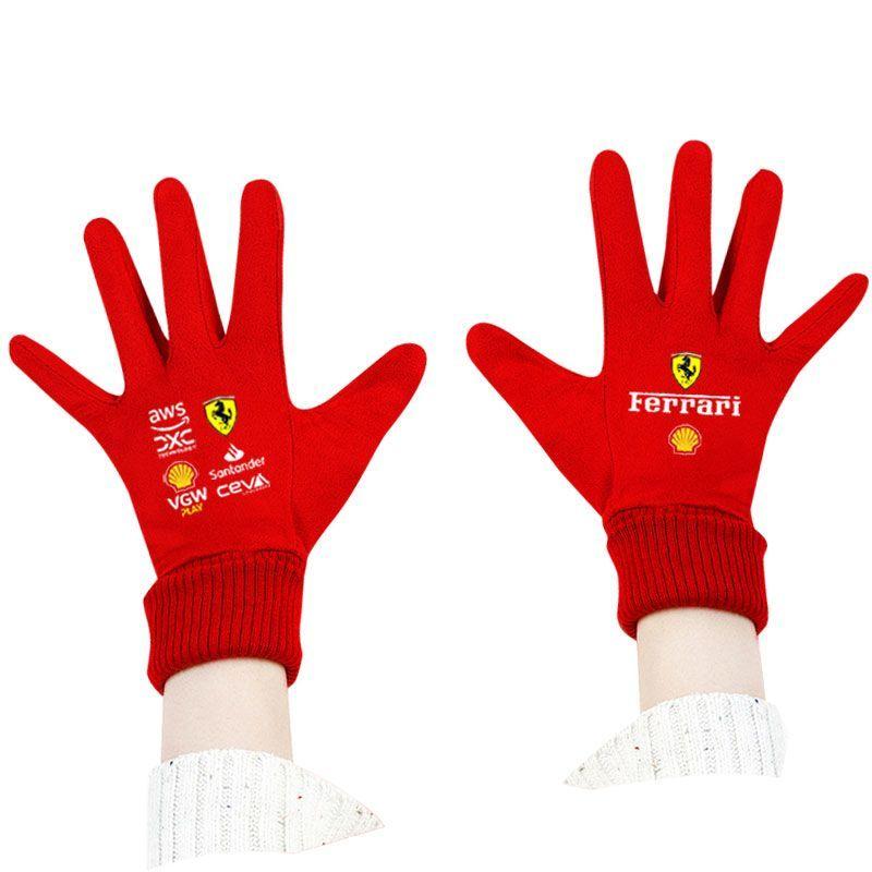 Neue F1 Ferrari Rennteam Touchscreen-Handschuhe Separate Finger Cycling Warmer Handschuh Für Ferrari F430 488 458 FF F12berlinetta