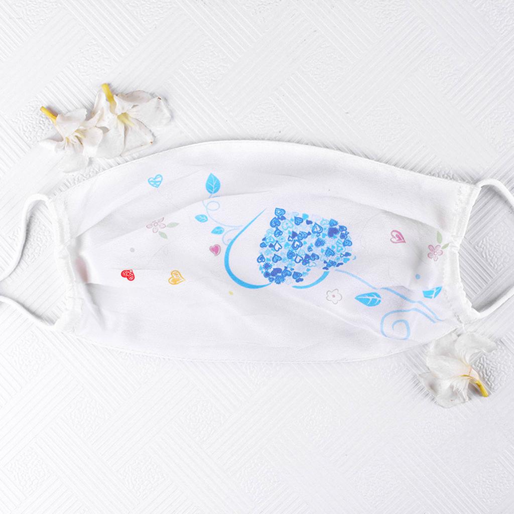 Silk Face Mask Soft Dual Layer Anti-dust Anti-mist Air Filter Mouth Mask