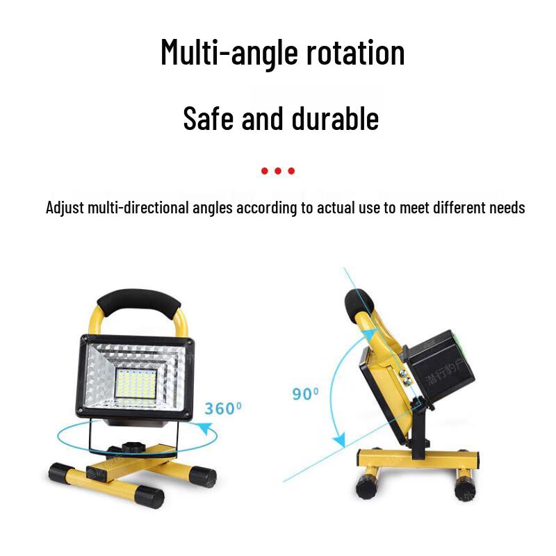 Portable Rechargeable LED Work & Camping Floodlight