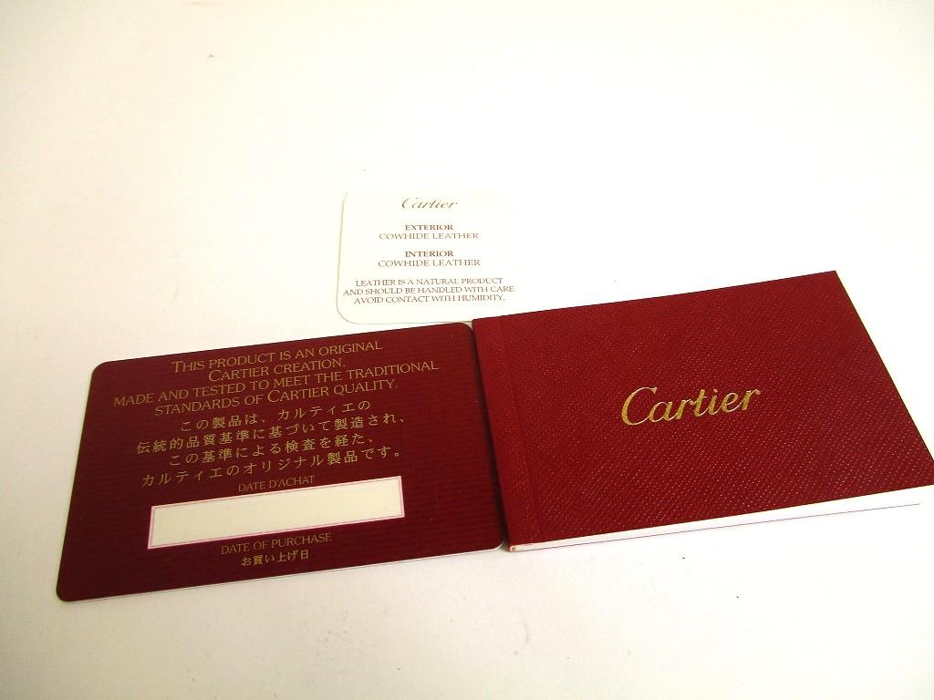 Authentic Cartier Must de Cartier Bordeaux Leather Bifold Long Wallet #a782  Refurbished