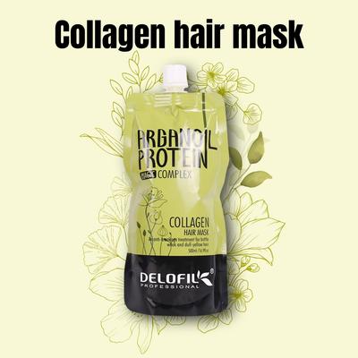 Delofil Professional Delofil Professional Argan Oil Protein Collagen Hair Mask 500ml Deep Repair for Dry & Damaged Hair