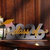 Graduation Decorations Class of 2026 Wood Table Centerpieces Congrats Grad Wooden Sign Graduation Table Toppers Gift