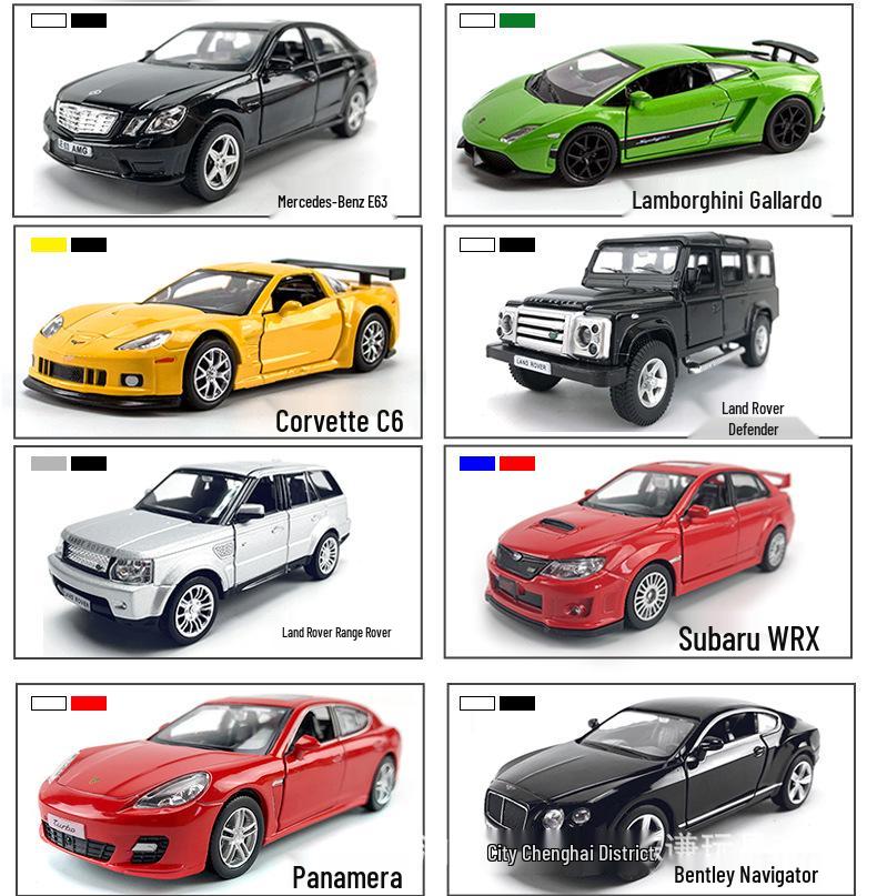 Mercedes-Benz G63 Alloy Land Rover & McLaren Pull-Back Metal Toy Car Set for Kids