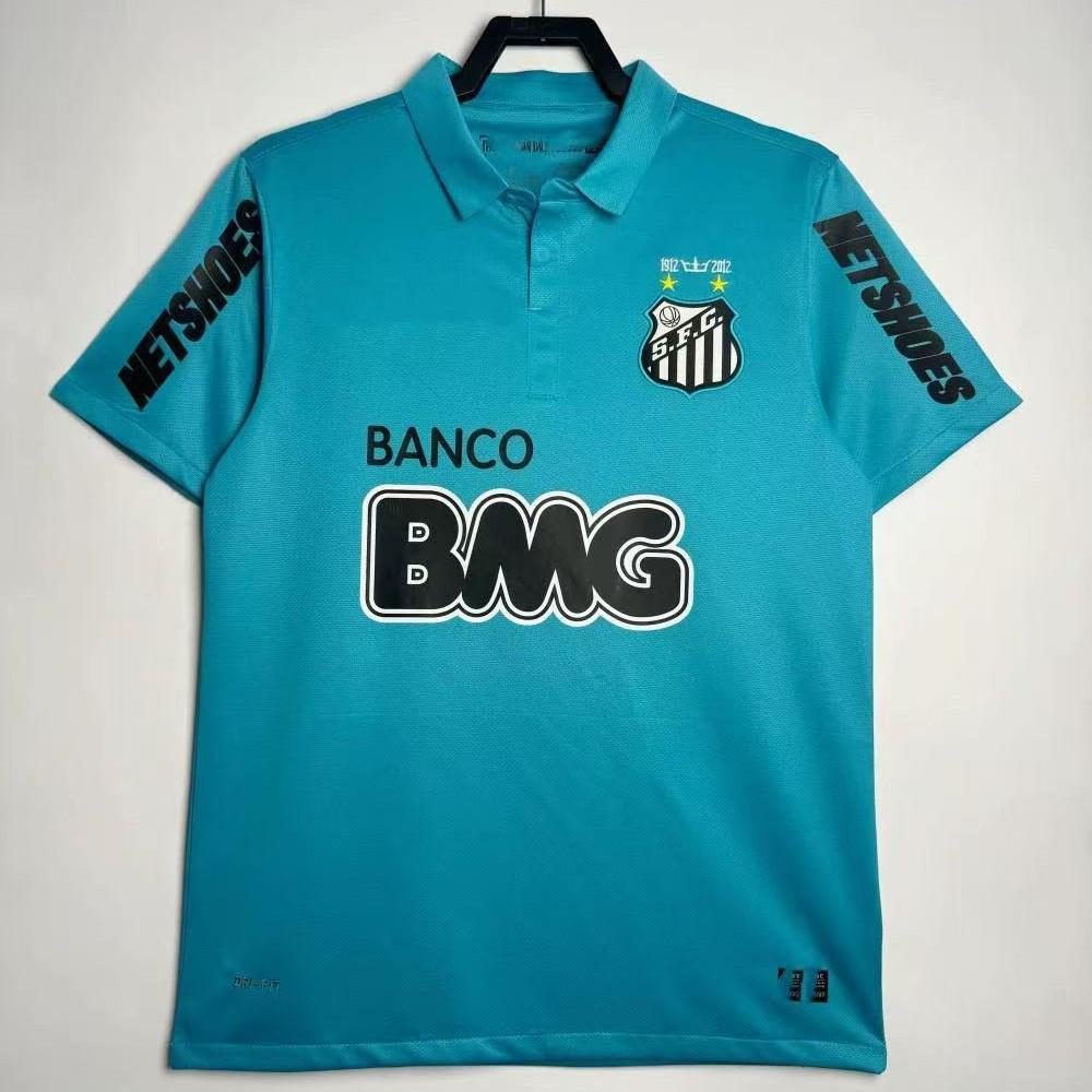 Maglia Retro Neymar Santos FC #11 - Maglia da Calcio Classica Ricamata a Maniche Corte
