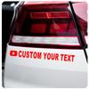 Custom Social Media Logo & Name Sticker – Personalized Vinyl Car Window Decal for Facebook IG TikTok YouTube,Durable Waterproof