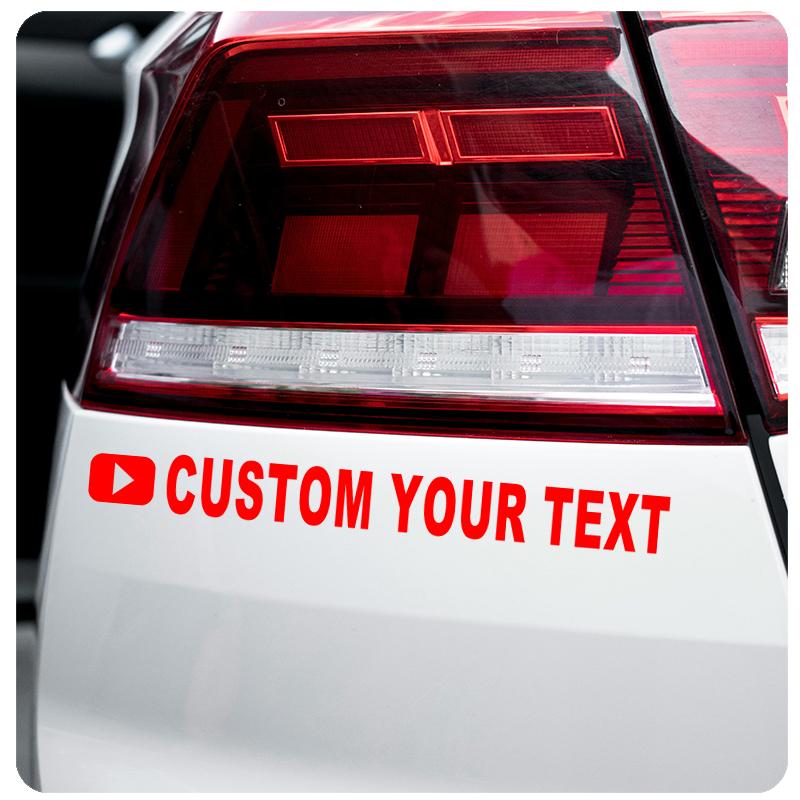Custom Social Media Logo & Name Sticker – Personalized Vinyl Car Window Decal for Facebook IG TikTok YouTube,Durable Waterproof