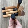 1 Piece Japanese Classic Octagonal For Diy Semi-Finished Handmade Damascus Steel Wood Material Kitchen Knife Handle
