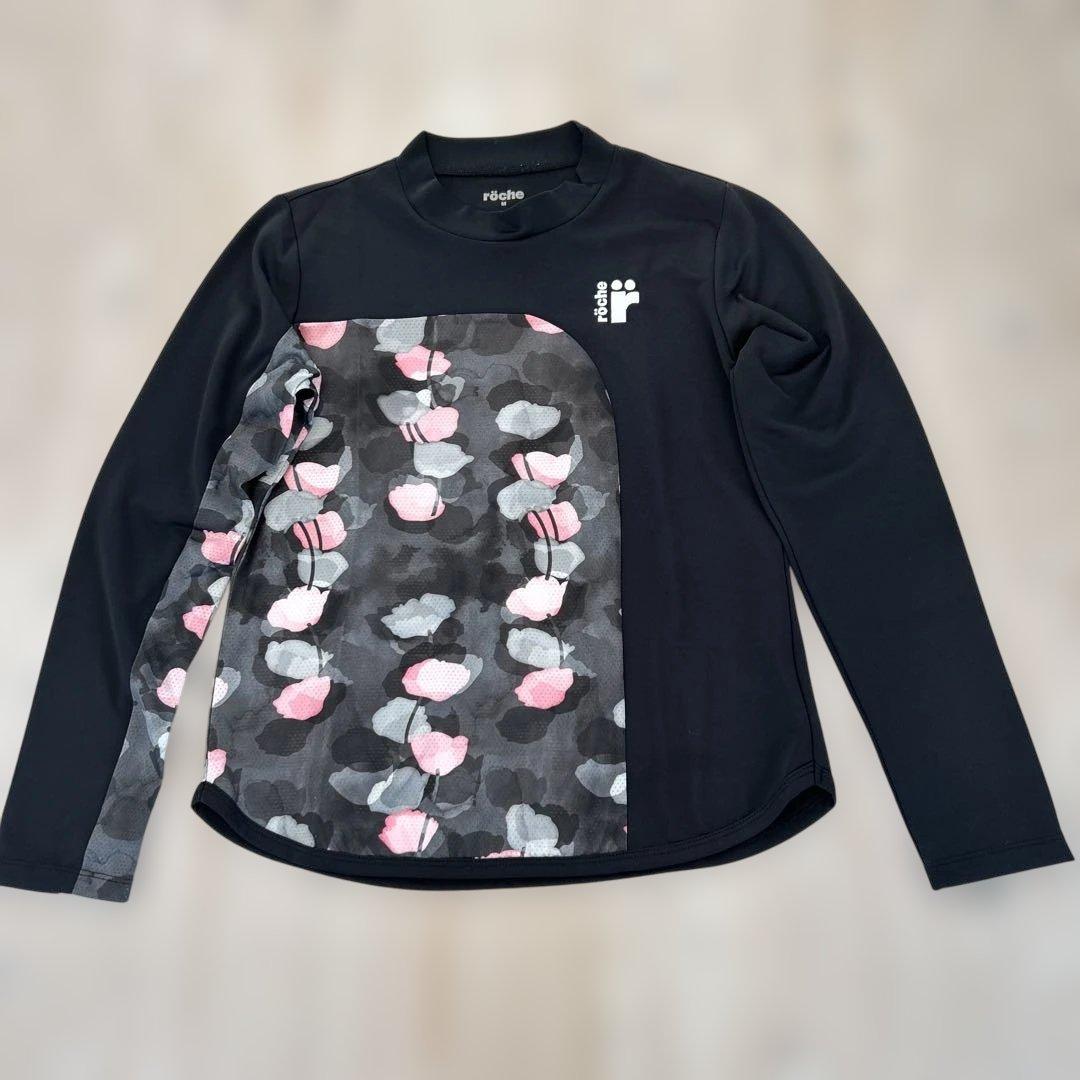 

[USED] Roche Long Sleeve T-Shirt, Size M, Black/Gray/Pink