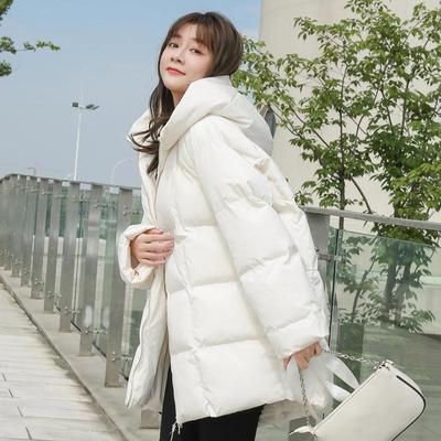 Χειμερινό βαμβακερό φαρδύ παλτό ψωμιού και μπουφάν για φοιτητικές χοντρές γυναίκες Πάρκα με κουκούλα