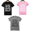 Letter Print Solid Color Streetwear T Shirt For Women With Cotton Blend Casual Top