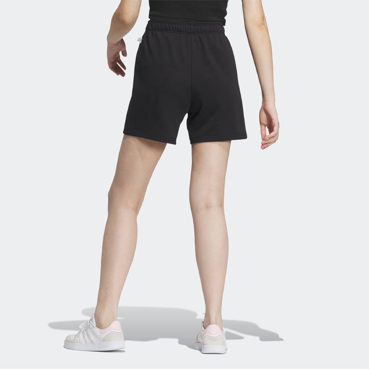 Adidas Neo Solid Color Sports Casual Shorts Women Bottoms Black IA5014