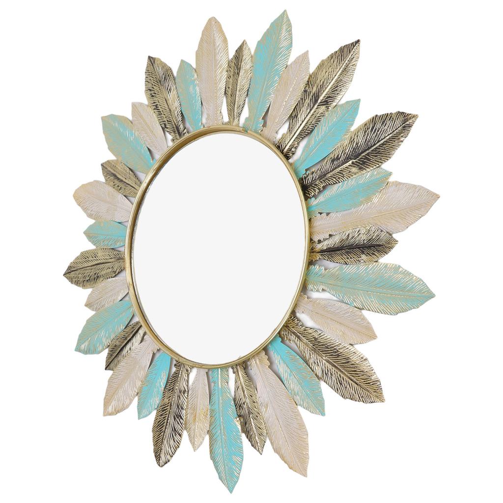 Metal Wall Decor Modern Minimalist Hanging Feather Wall Art Sculpture for Bedroom Living Room Study