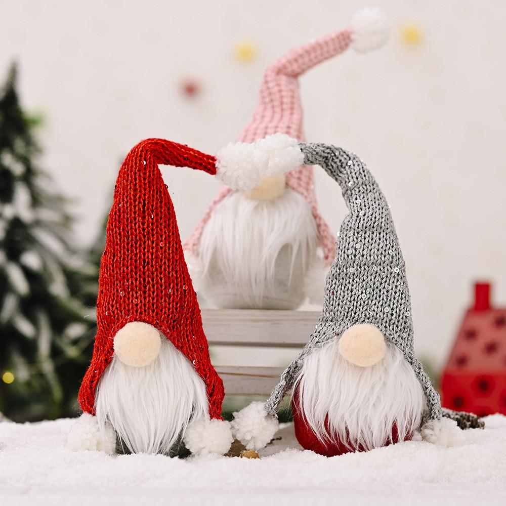 Unique Christmas Decoration Plush Forest Old Man Doll Ornament For Holiday Cheer