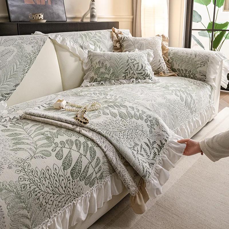 Chinese Classical Chenille Sofa Cushion  New All-Season Wig Cover Comfortable Anti-slip And Anti-cat Scratch Seat Cushion