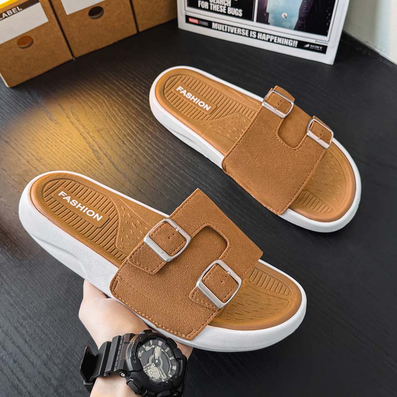 Sommer Herren Strandhausschuhe Rutschfeste Bequeme Hausschuhe Für Innen Außen Herren Wasserschuhe Sandalen
