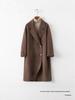 Women's Double-Faced Wool Double-Breasted Long Coat - Classic Suit