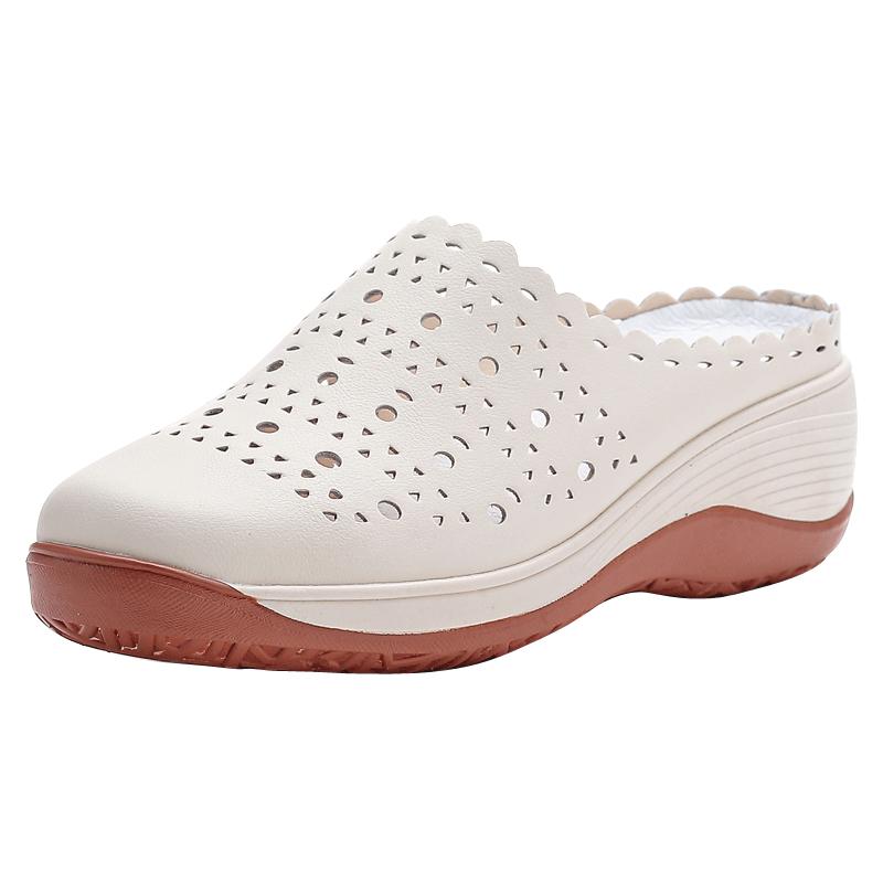 Women Covered Toe Mules Lightweight Breathable Slip On Sandals Casual Outdoor Summer Comfort Shoes 35 To 40 35