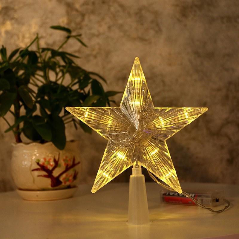 Dreamy Romantic Starry Tree Topper: Creative Christmas Lights for a Warm Atmosphere