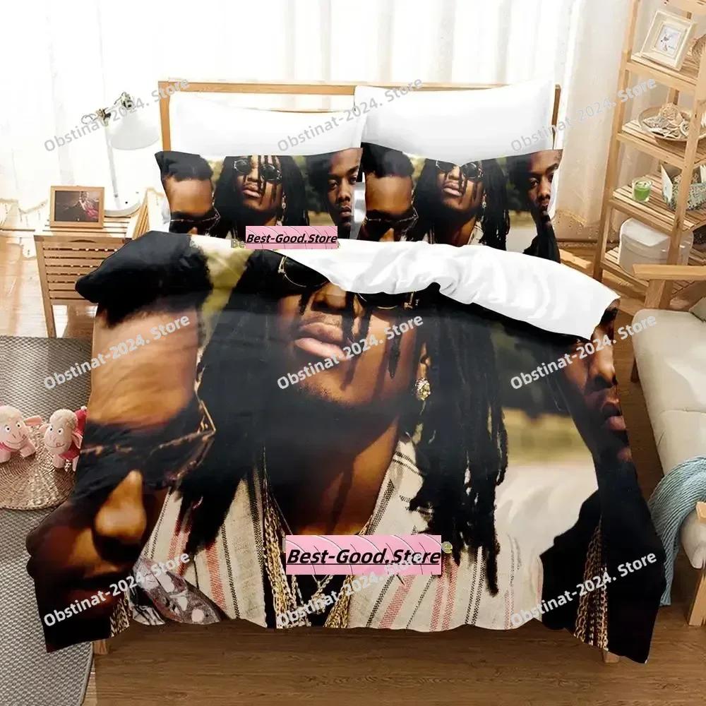 New Music Migos Bedding Set Single Twin Full Queen King Size Bed Set Adult Kid Bedroom Duvetcover Sets Anime parure de lit Bed