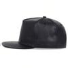Men Pu Leather Baseball Cap Street Rap Singer Flat Top Hip Hop Caps Outdoor Windproof Casual Hats Snapback Hat