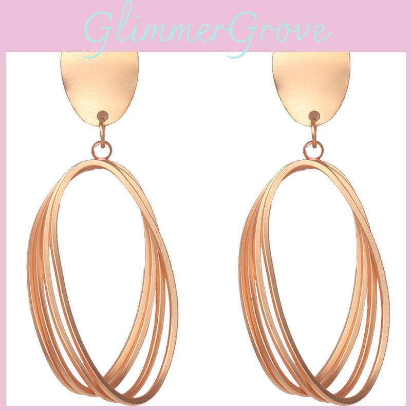 Spiral Gold Minimalist Earrings For Women Fashionable And Jewelry Versatile