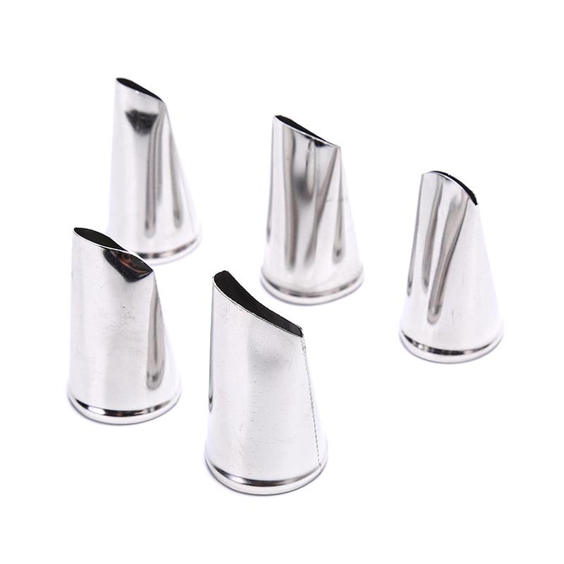 5Pcs/Set Rose Petal Cream Piping Tips Nozzle Cake Pastries Cupcake Decoration