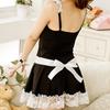 Sexy Maid Servant V-Neck Dress + Headband + Panties 3 Pieces Cosplay Sleepwear