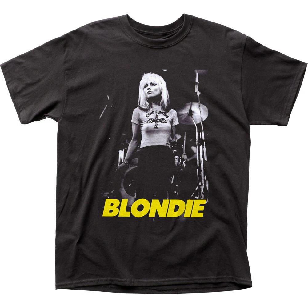 Футболка Blondie Funtime Мужская Рок-н-ролл Музыкальная группа Футболка Новая Черная S