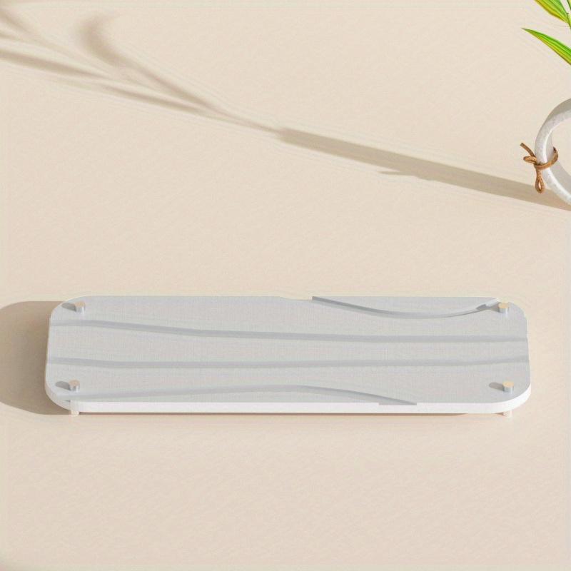 

1 шт. быстросохнущий поддон для ванной комнаты из диатомовой земли, держатель для мыльницы, для столешниц в ванной, впитывающий камень, лоток для хранения ванной комнаты и кухонной раковины