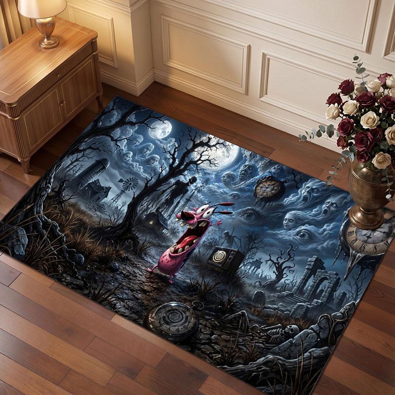 Courage the Cowardly Dog Rug Soft Thick Non Slip Floor Carpet for Bedroom Living Room Home Decor