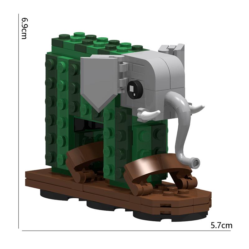 6pcs/set Tung Tung Tung Sahur And Tralalero Tralala Shark Series Building Blocks Brainrot Bricks DIY Toys For Boy Christmas Gift