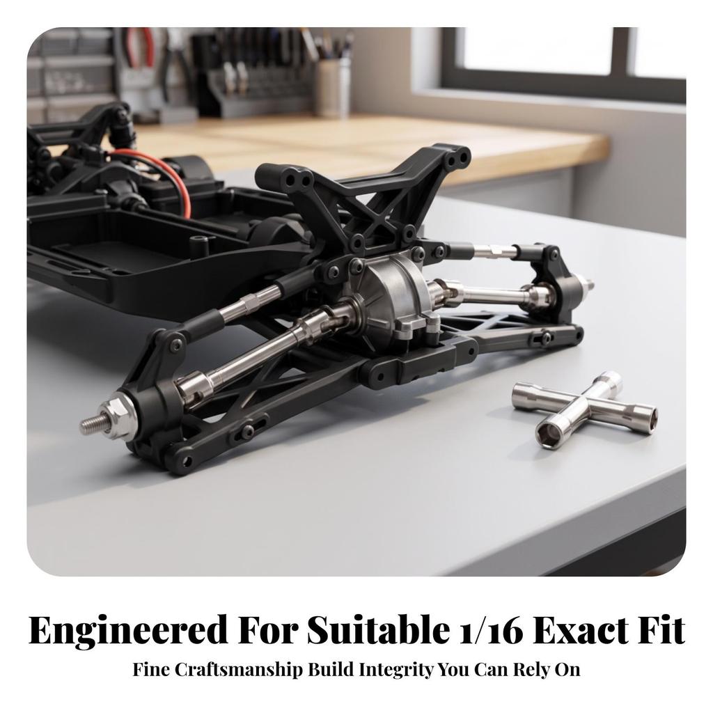 RC Drive Shaft with Cross Wrench Sturdy Assembly Driveshaft Alloy