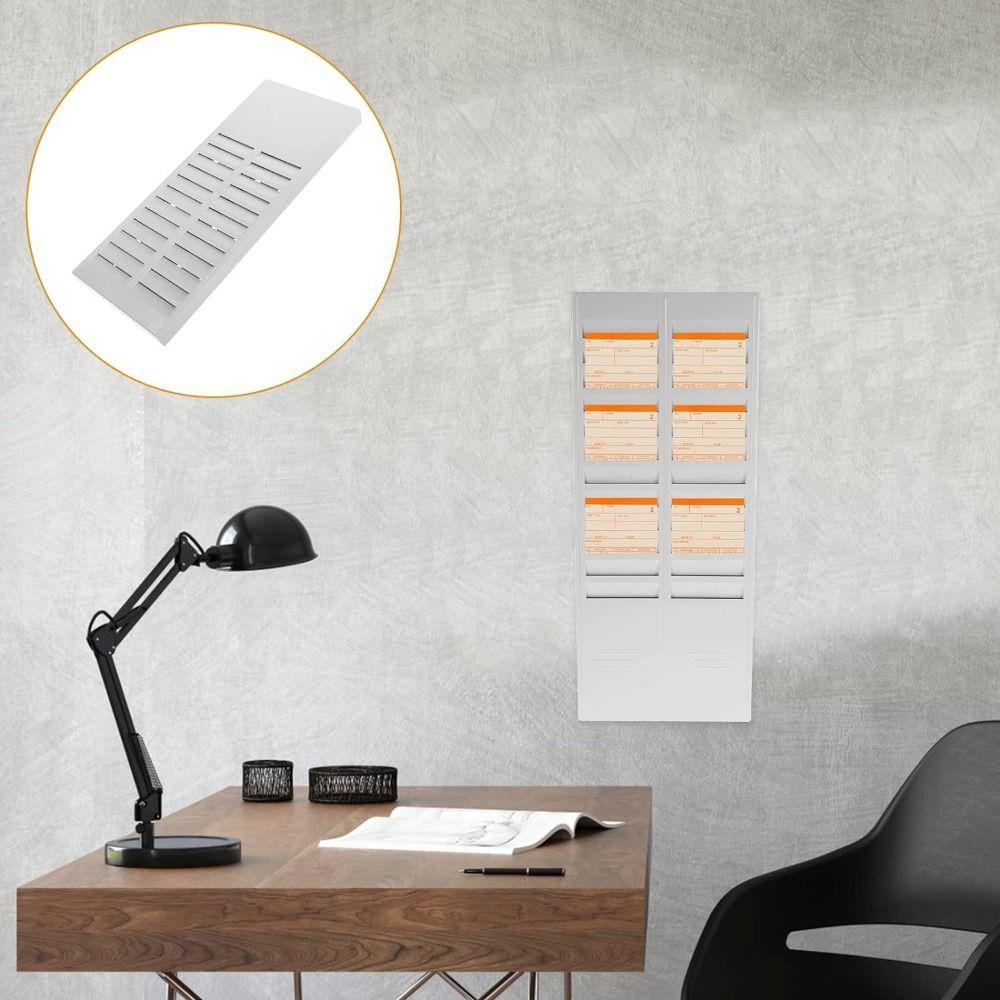 Plastic Time Card Organizer Holder 24 Slots Time Payroll Recorder Employee