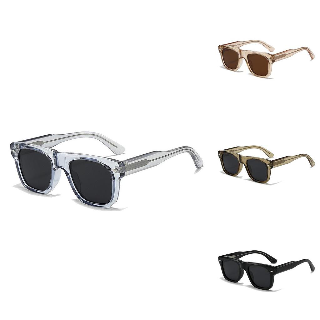 Gafas de Sol Polarizadas Cuadradas Minimalistas Con Protección Uv400 Para Actividades al Aire Libre