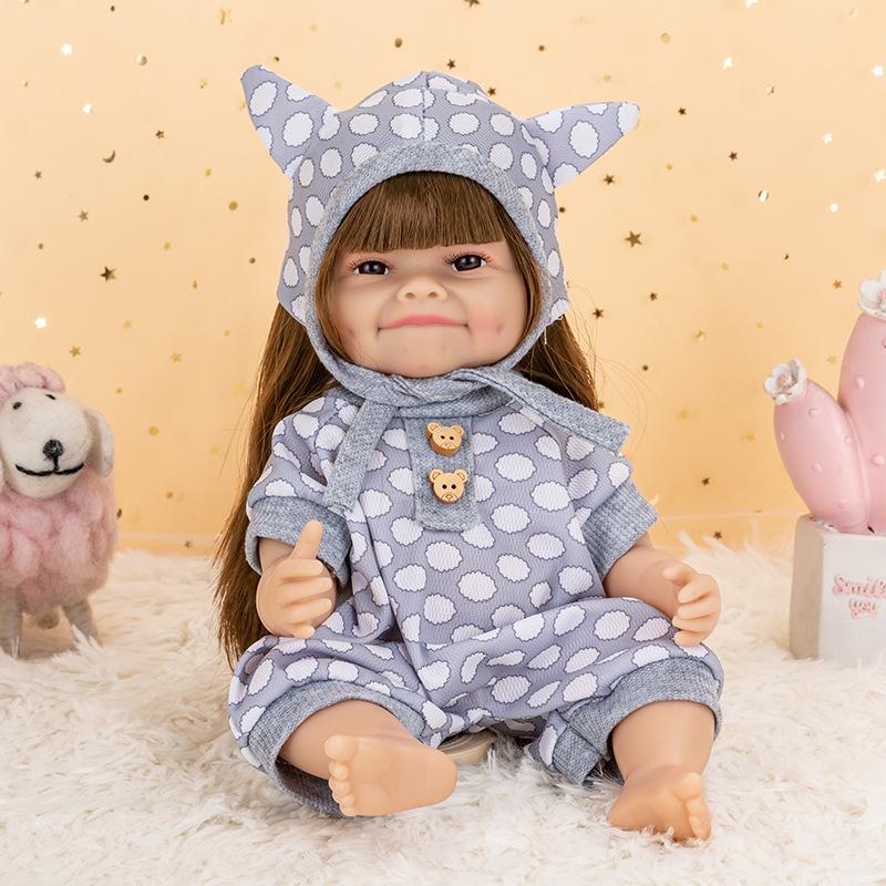 30cm Reborn Doll Simulation Comfort Baby Doll Vinyl Soft Rubber Doll