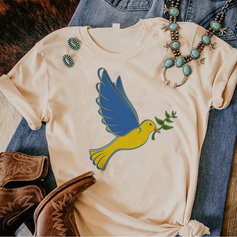 Ucraina Ucrania Ukraine T-shirts femmes haut drôle femme Anime bande dessinée Harajuku vêtements