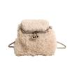 Niche Lamb Furry Bag Women's New Autumn and Winter Plush Texture Crossbody Bags Chain Bag Exquisite Small Furry Bag