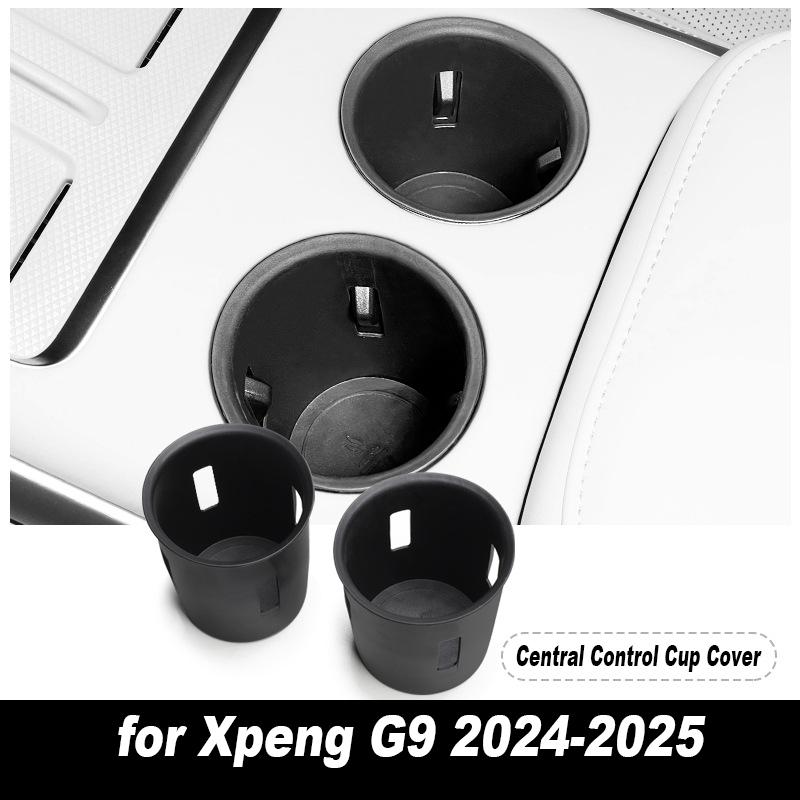 Car Central Control Storage Box for Xpeng G9 2025-2025 Cup Holder Dashboard Tray Organizer Tidying Black Interior Accessories