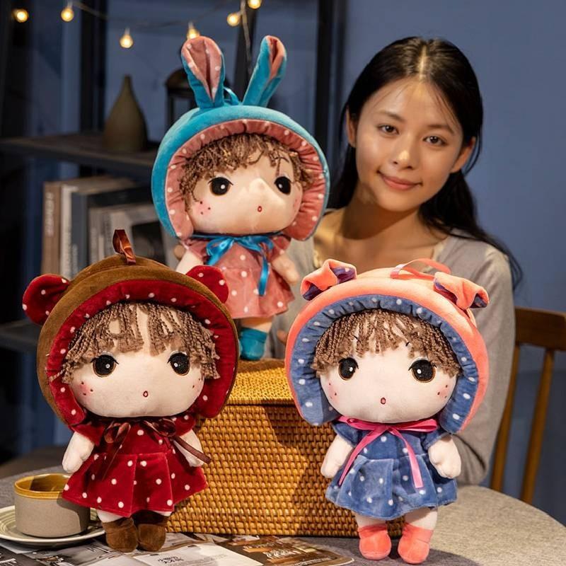 Plüschtier Prinzessin Puppe Weiches Kuschelkissen für Kinder und Kleinkinder Komfortgeschenk