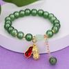 Chinese Accessories Bracelet Imitation Dongling Jade Bracelet Girlfriend Safety Buckle Glass Bracelet Jewelry Batch